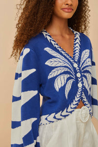 Cardigan Palms Graphic - Bleu