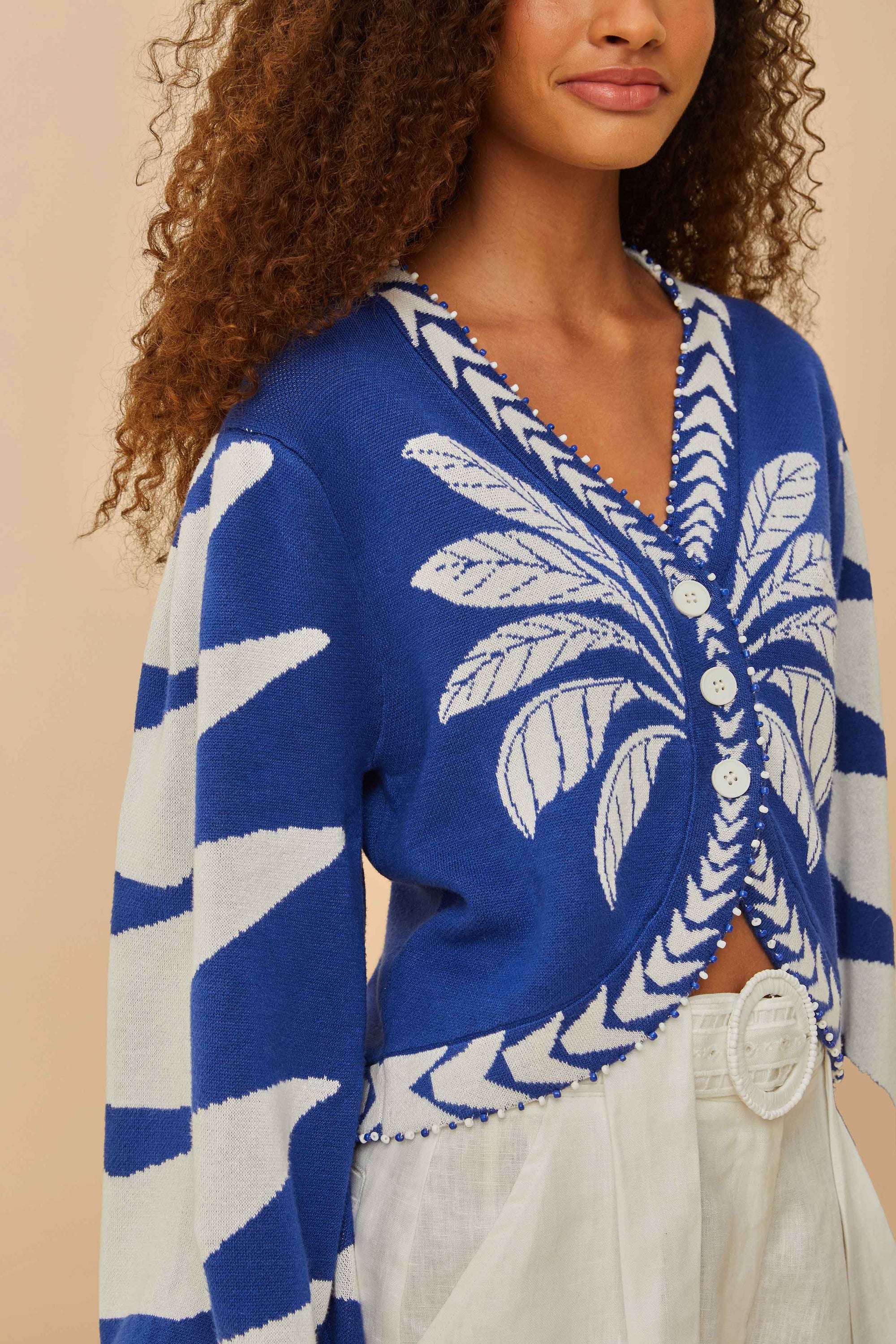 Cardigan Palms Graphic - Bleu
