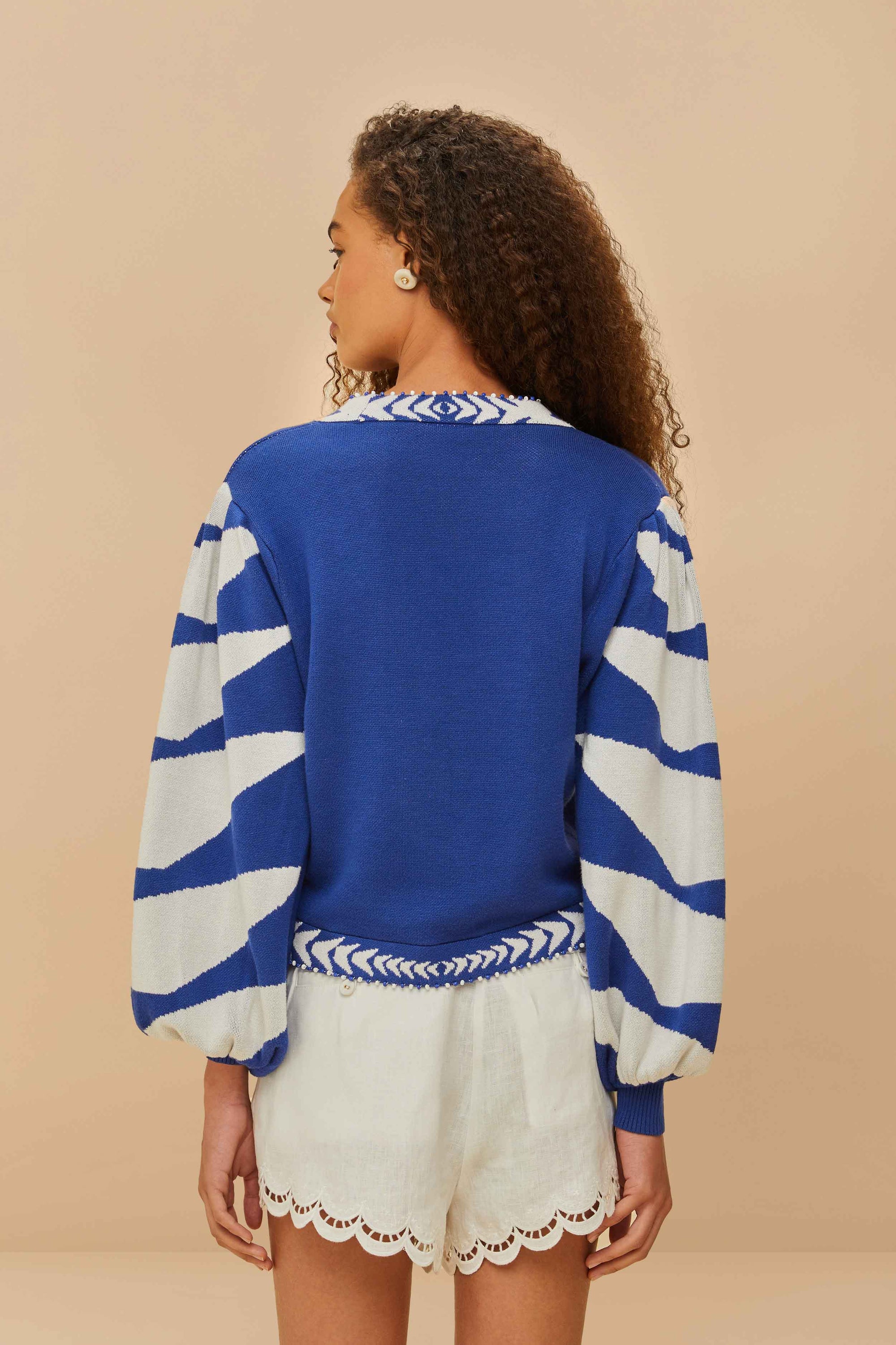 Cardigan Palms Graphic - Bleu