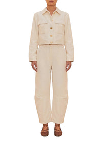 Carpenter cotton trousers - White