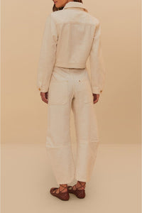Carpenter cotton trousers - White
