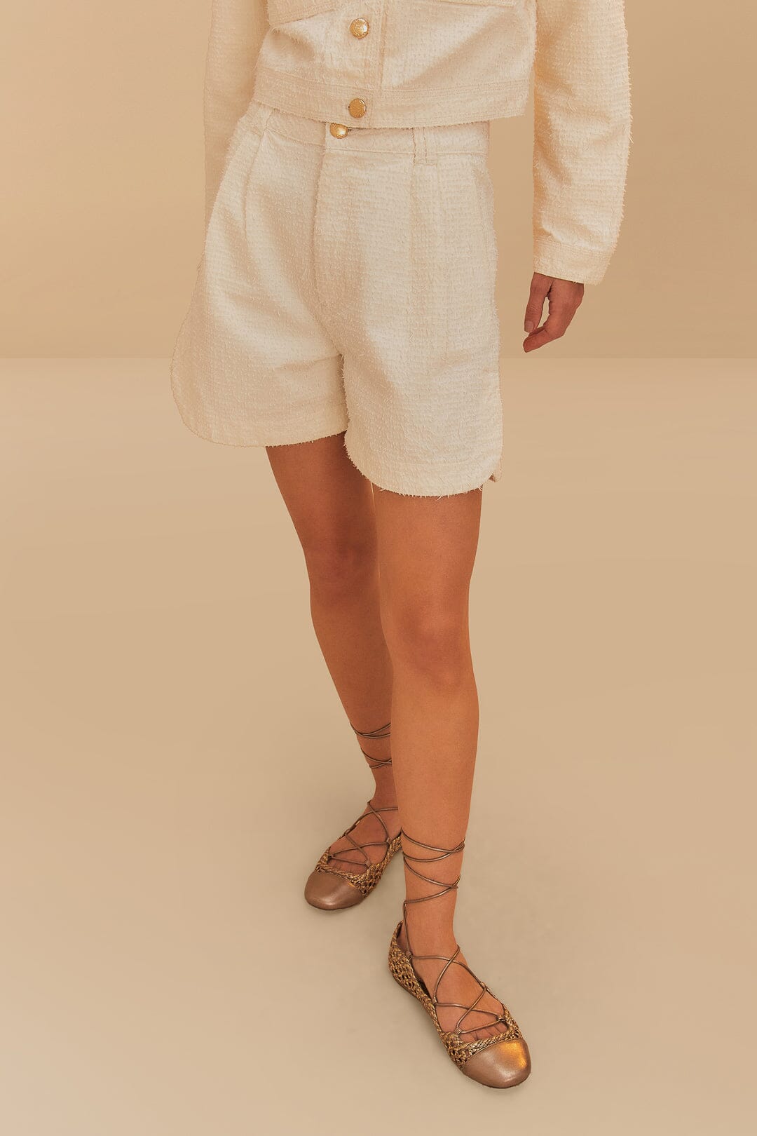 DJV_Off White Jupes & Shorts - Off White