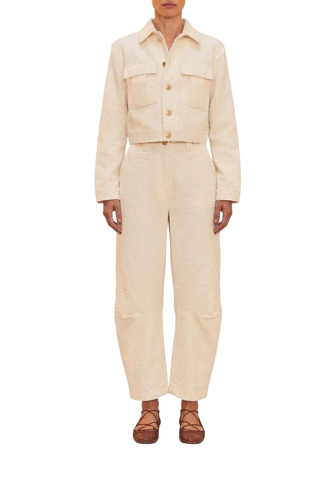 Veste Laser en twill de coton - Blanc