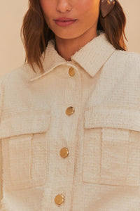 Veste Laser en twill de coton - Blanc