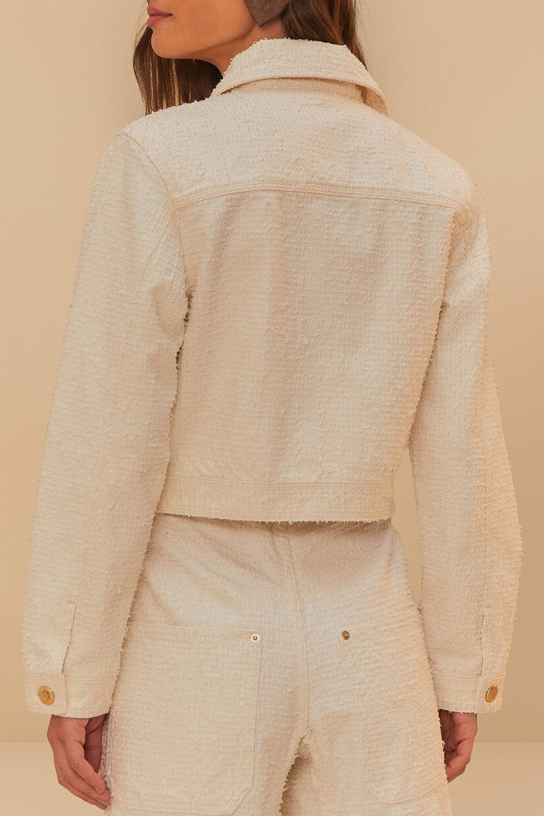 Veste Laser en twill de coton - Blanc