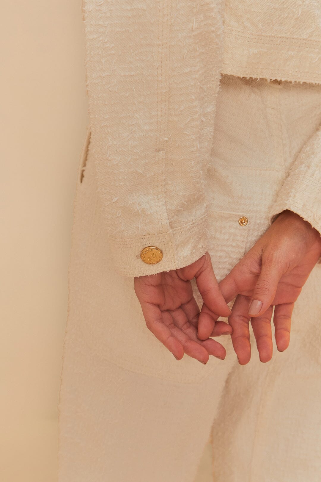 Veste Laser en twill de coton - Blanc