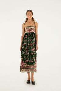 Garden Tree Green Robes midi - Garden Tree Green
