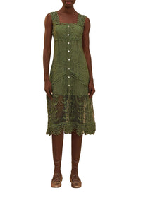 MEDIA OFF LINE_Robe midi Nautical - Vert
