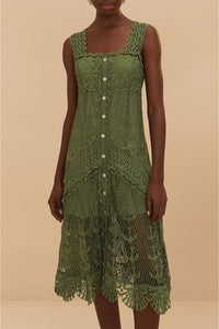 MEDIA OFF LINE_Robe midi Nautical - Vert
