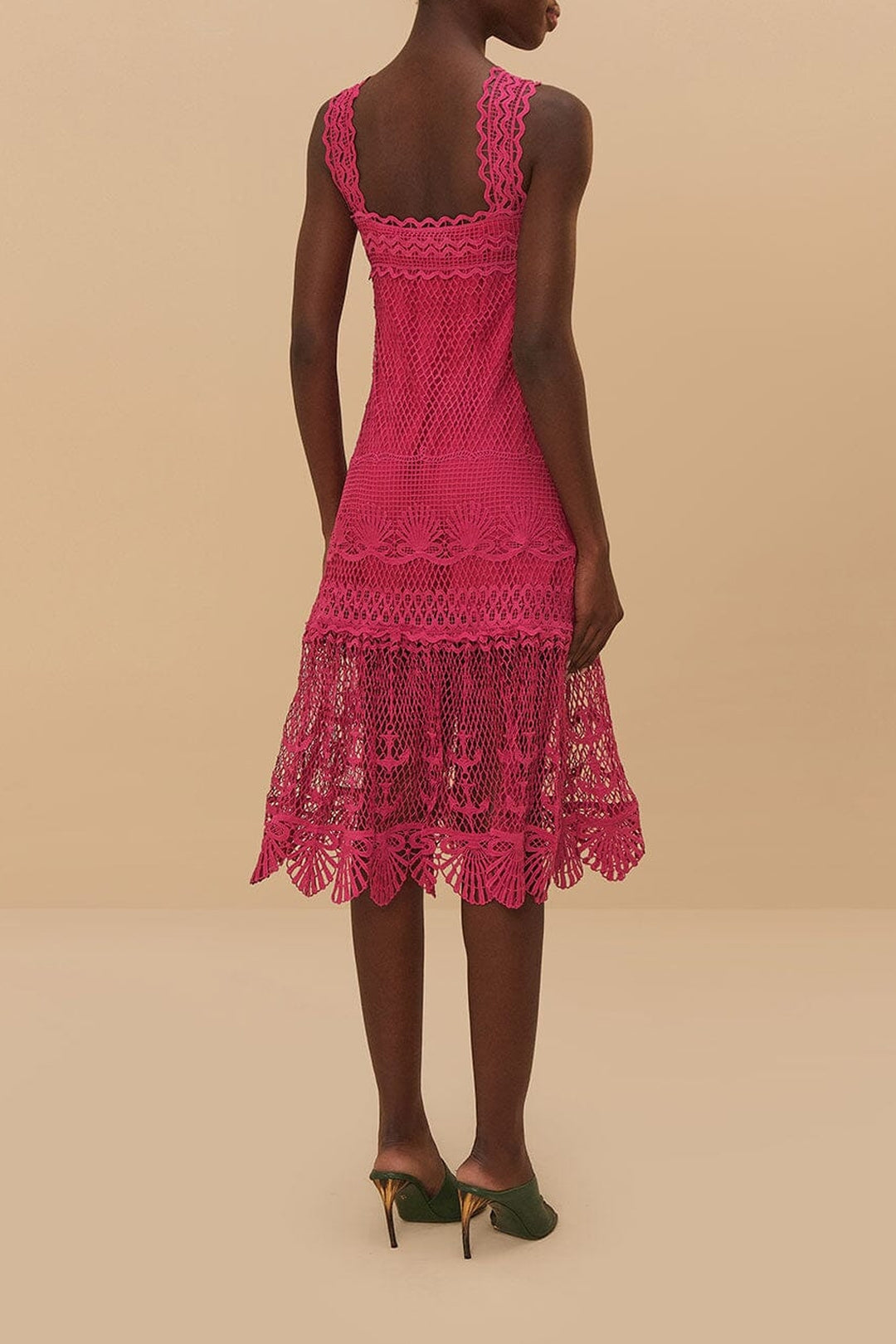 Robe midi Nautical - Rose