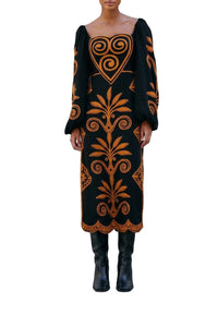 Robe midi Cornely Ainika - Noir