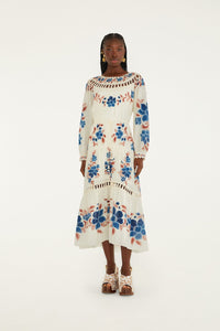 NEW_Renata Floral Sand Robes longues - Renata Floral Sand