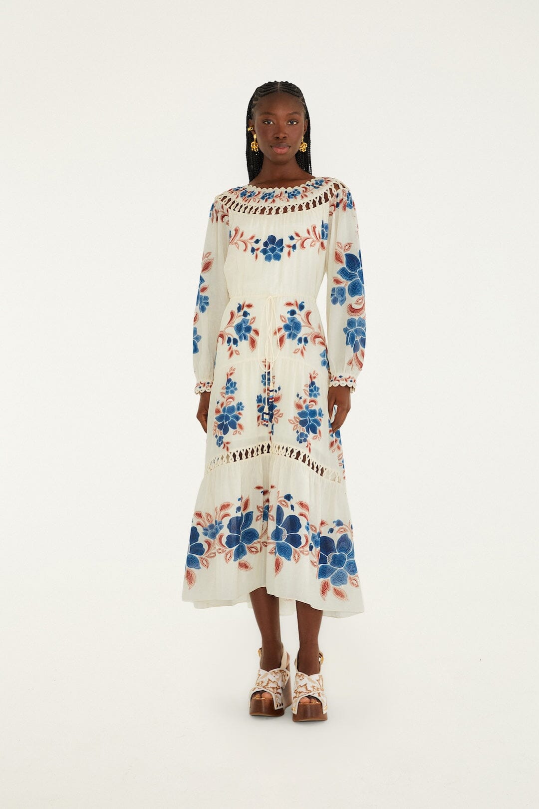 NEW_Renata Floral Sand Robes longues - Renata Floral Sand