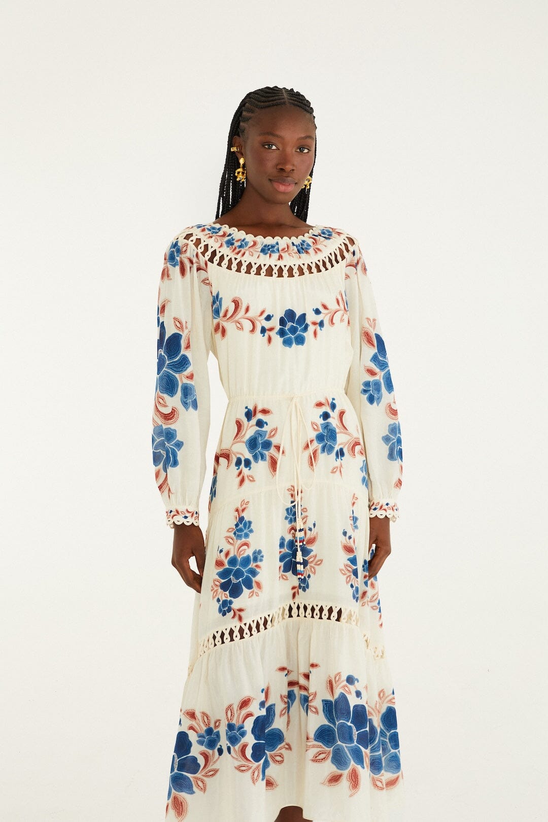 NEW_Renata Floral Sand Robes longues - Renata Floral Sand
