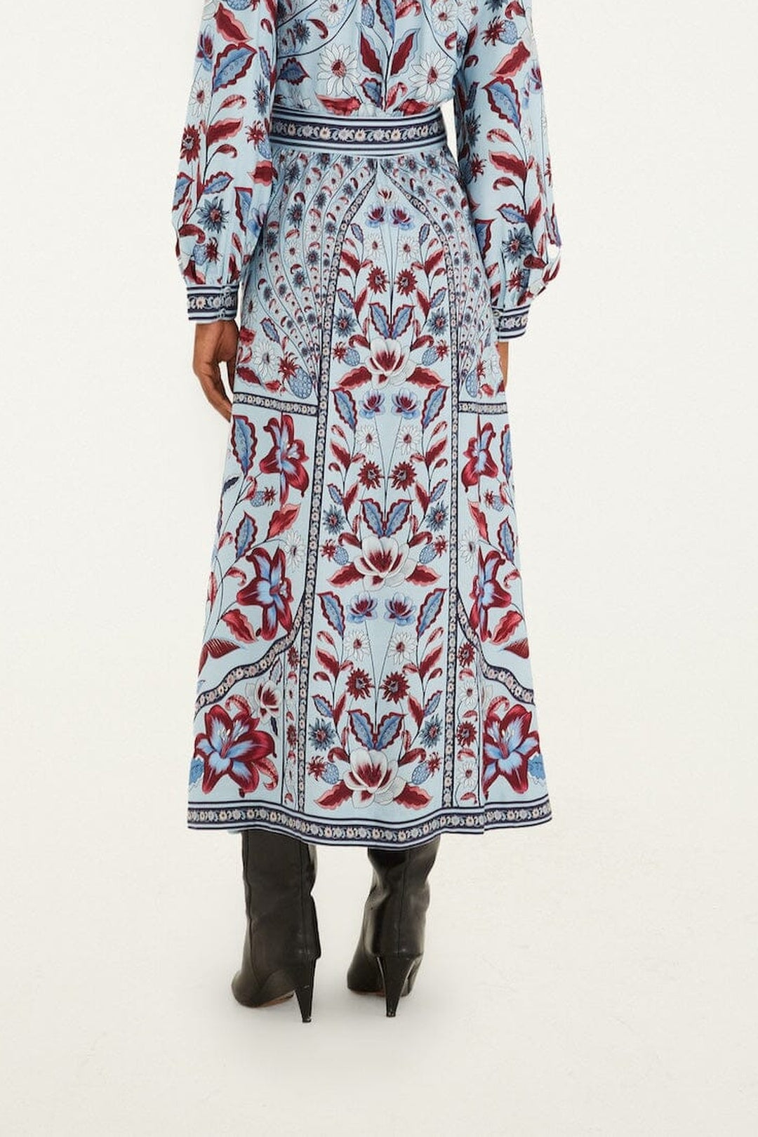 Robe midi Marcelle Soft - Bleu