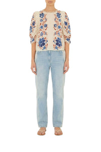 NEW_FELIX_JAMBES_Renata Floral Sand Blouse - Renata Floral Sand