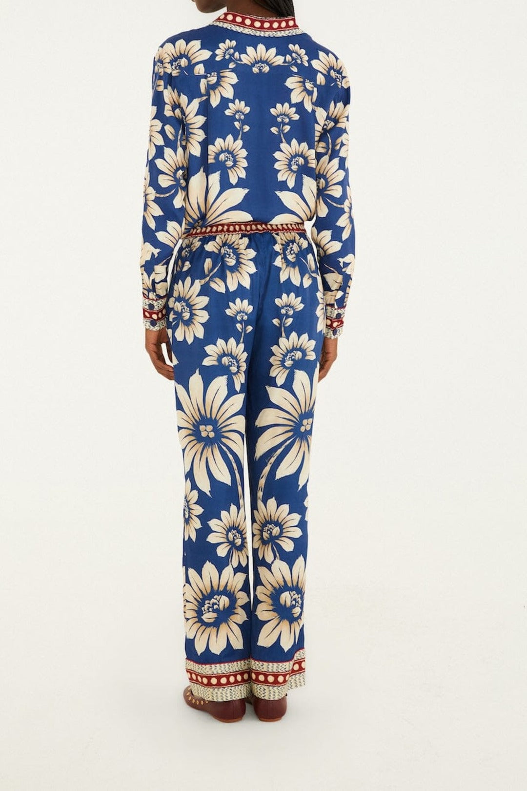 Pantalon Luna imprimé - Bleu
