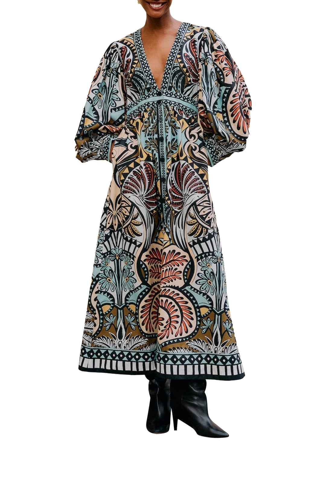 NEW_DIFFUSELY_BalamMulticolor Robe longue - BalamMulticolor