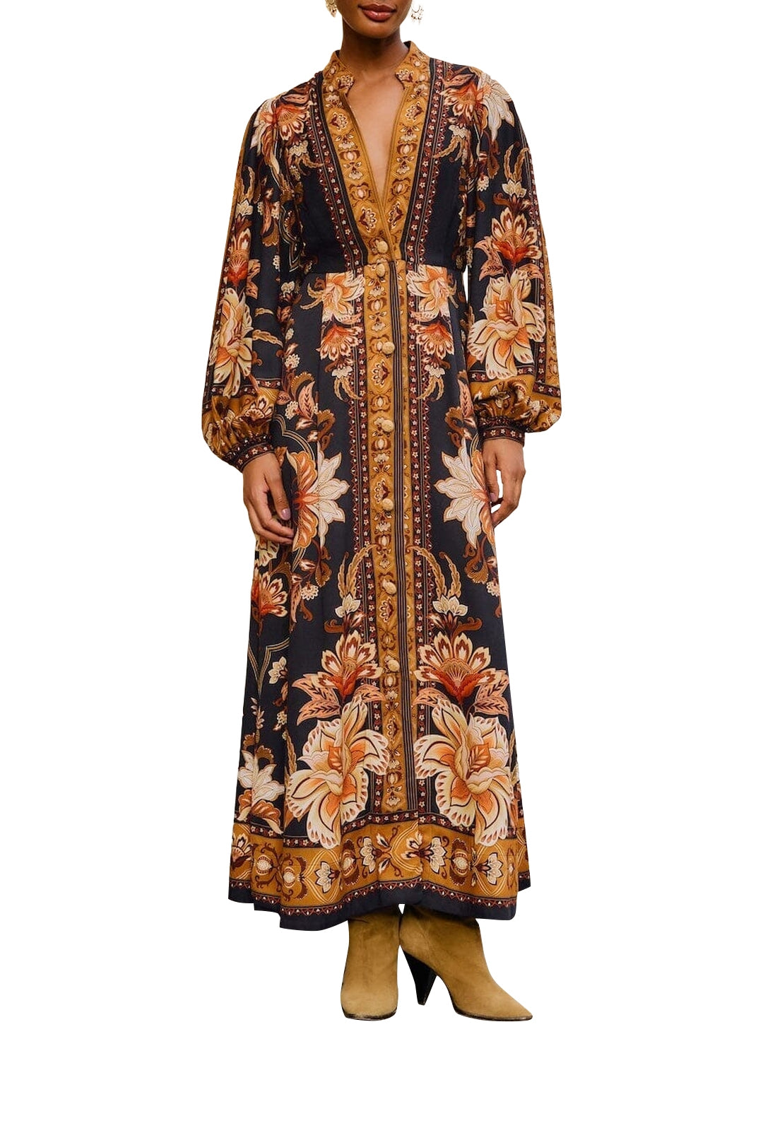 NEW_DIFFUSELY_Garden Black Robe longue - Garden Black