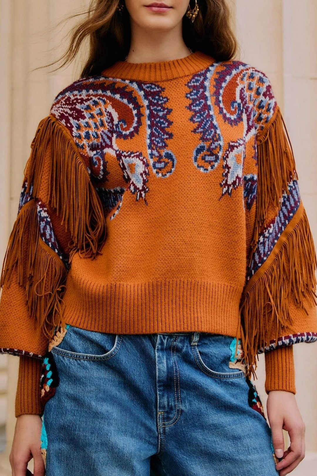 Arabesc knitted jumper - Green