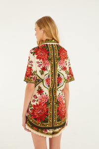 Floral Paula Black Chemise - Floral Paula Black