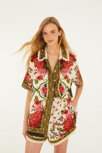 Floral Paula Black Short - Floral Paula Black
