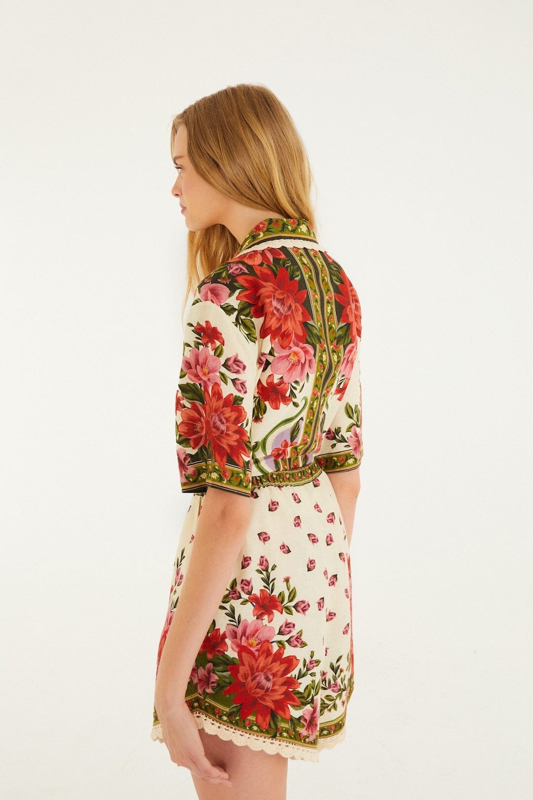 Floral Paula Black Short - Floral Paula Black