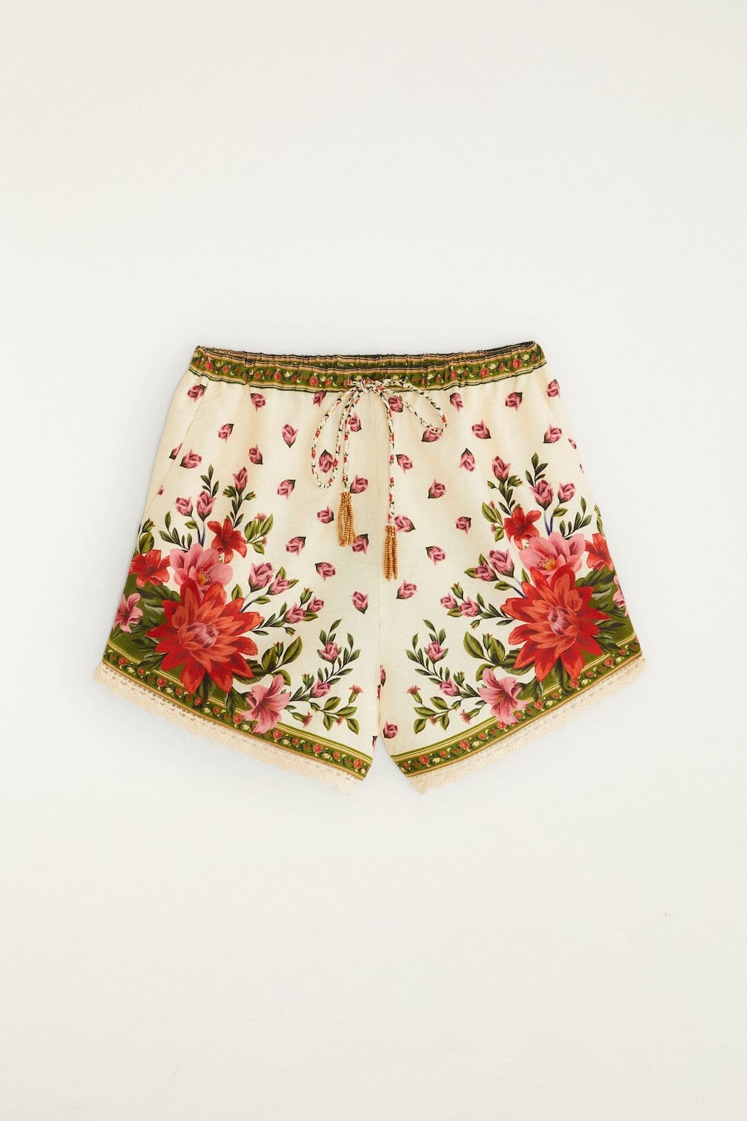 Floral Paula Black Short - Floral Paula Black