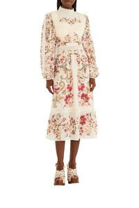NEW_DIFFUSELY_Malu White Robe midi - Malu White