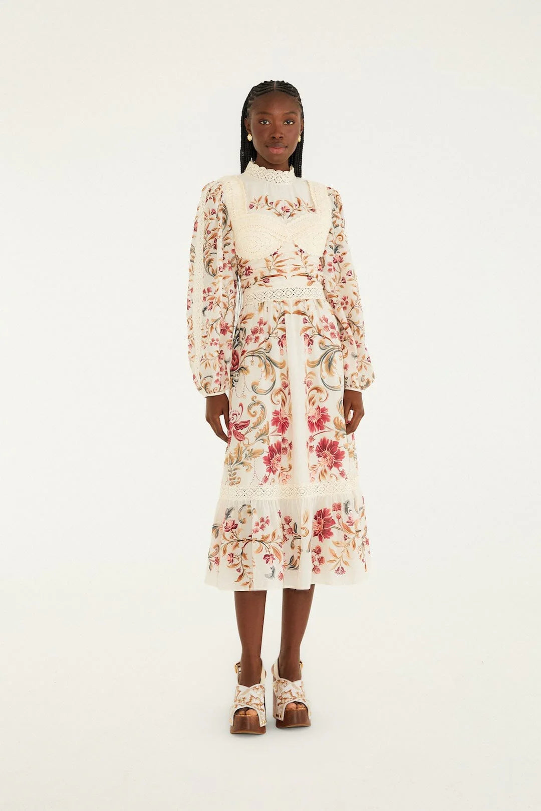 DIFFUSELY_Malu White Robe midi - Malu White