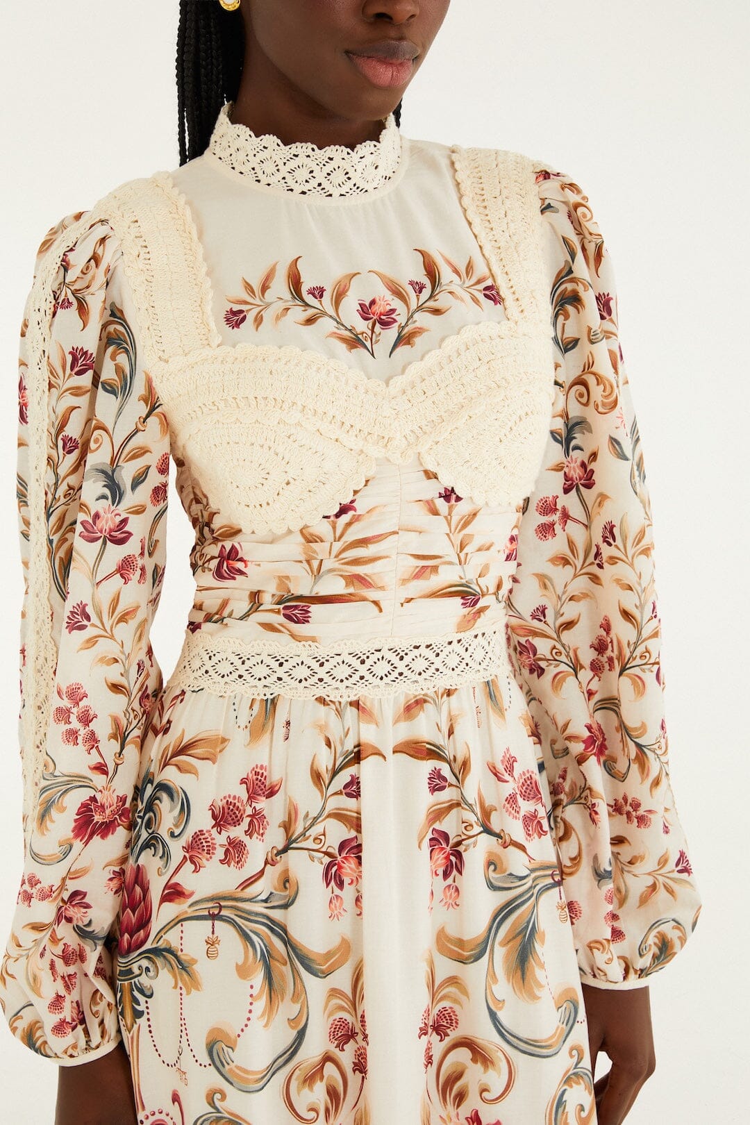 Malu White Robe midi - Malu White