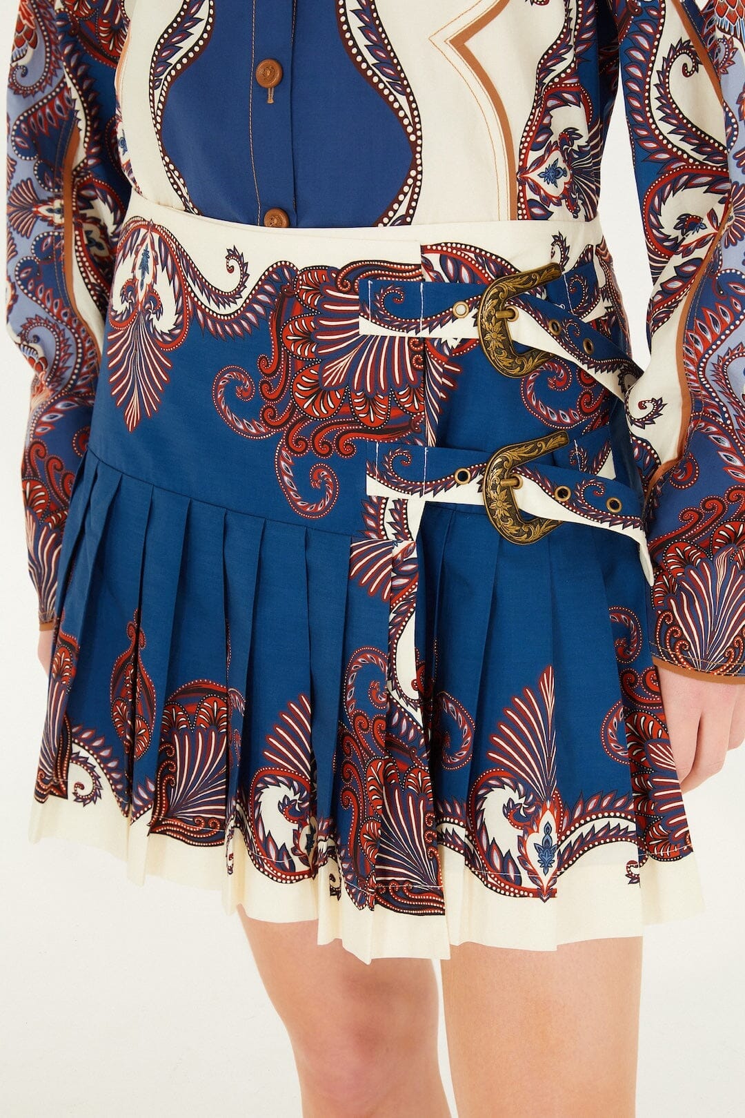 NEW_Scarf Blue Jupes & Shorts - Scarf Blue