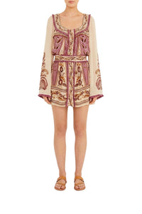 NEW_FELIX_JAMBES_Sand Robe courte - Sand