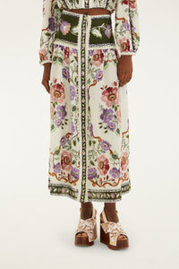 NEW_Rococo Flowers Cream Jupes & Shorts - Rococo Flowers Cream