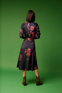 NAVY/ROSE _ Robe Laurena - Navy & rose