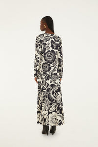 Cashews And Birds White Robe longue - Cashews And Birds White