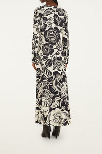 Cashews And Birds Midi Dress - White