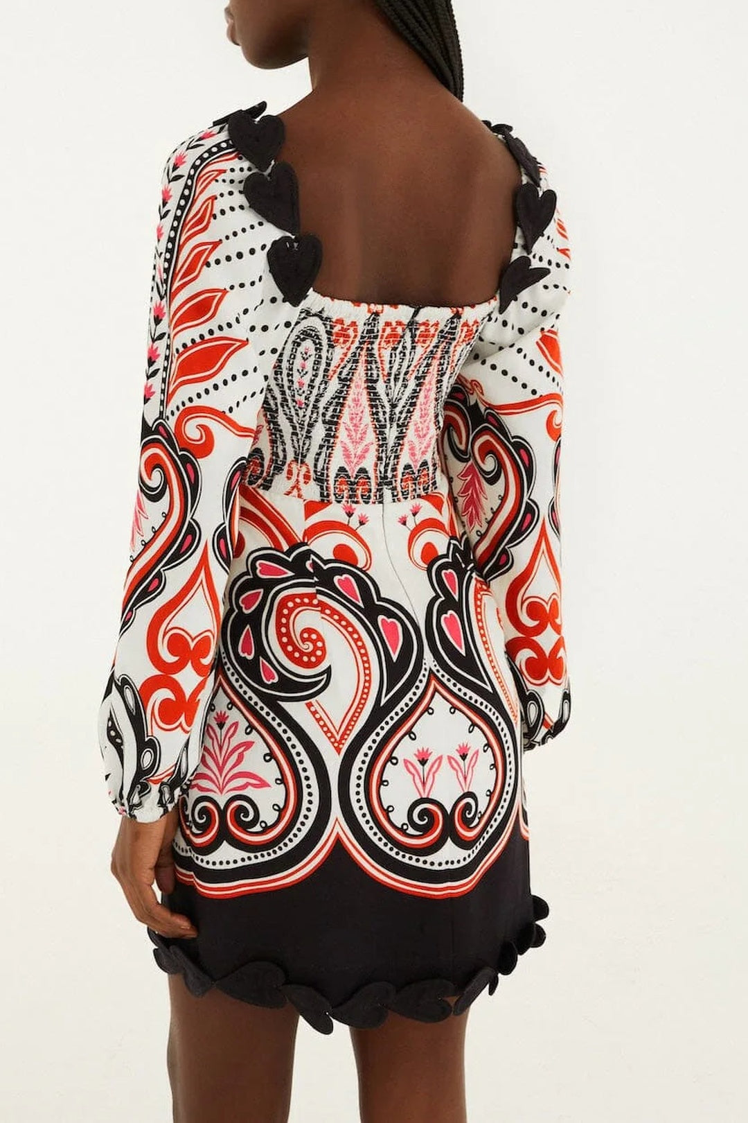 Robe courte Graphic Ainika - Blanc