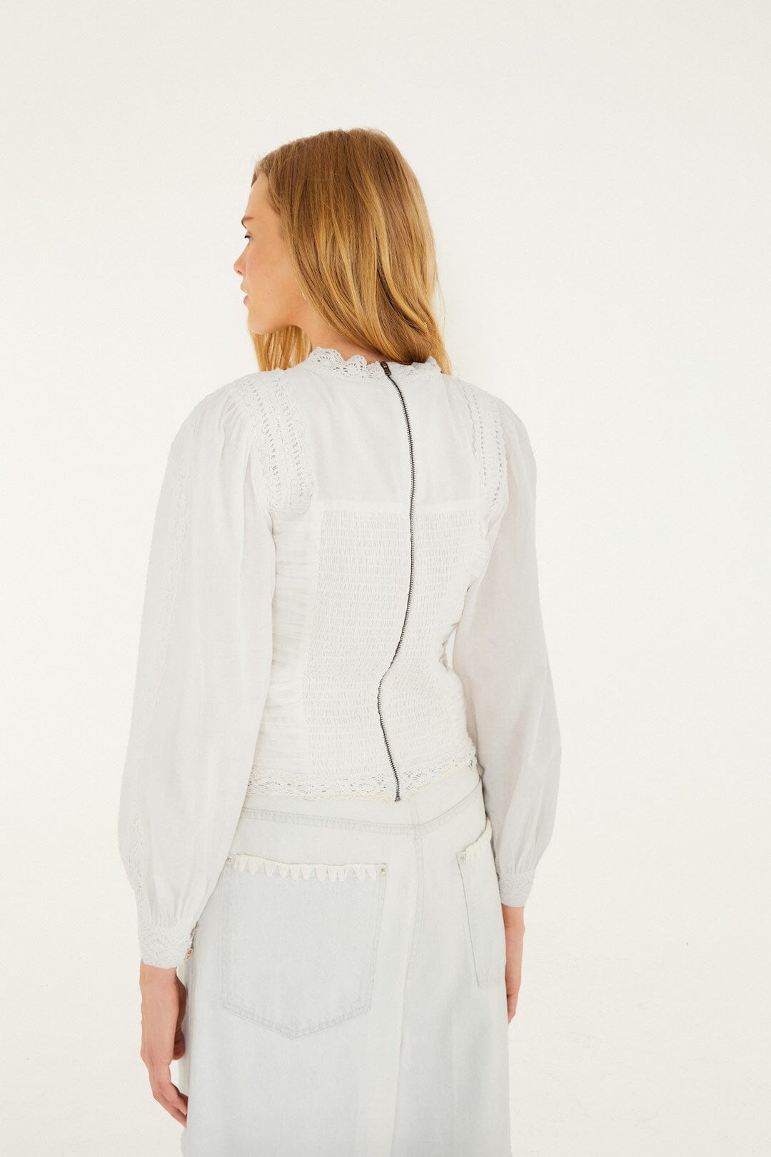 Off White Blouse - Off White