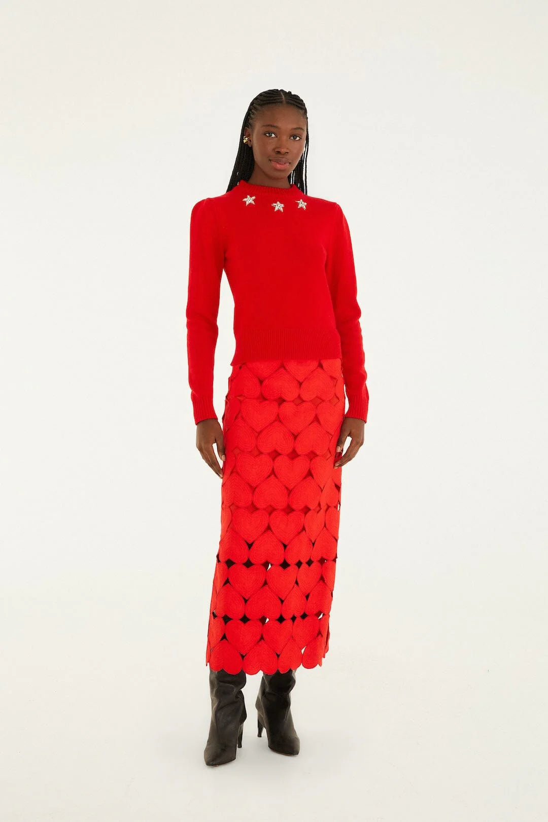 DIFFUSELY_Red Jupe - Red