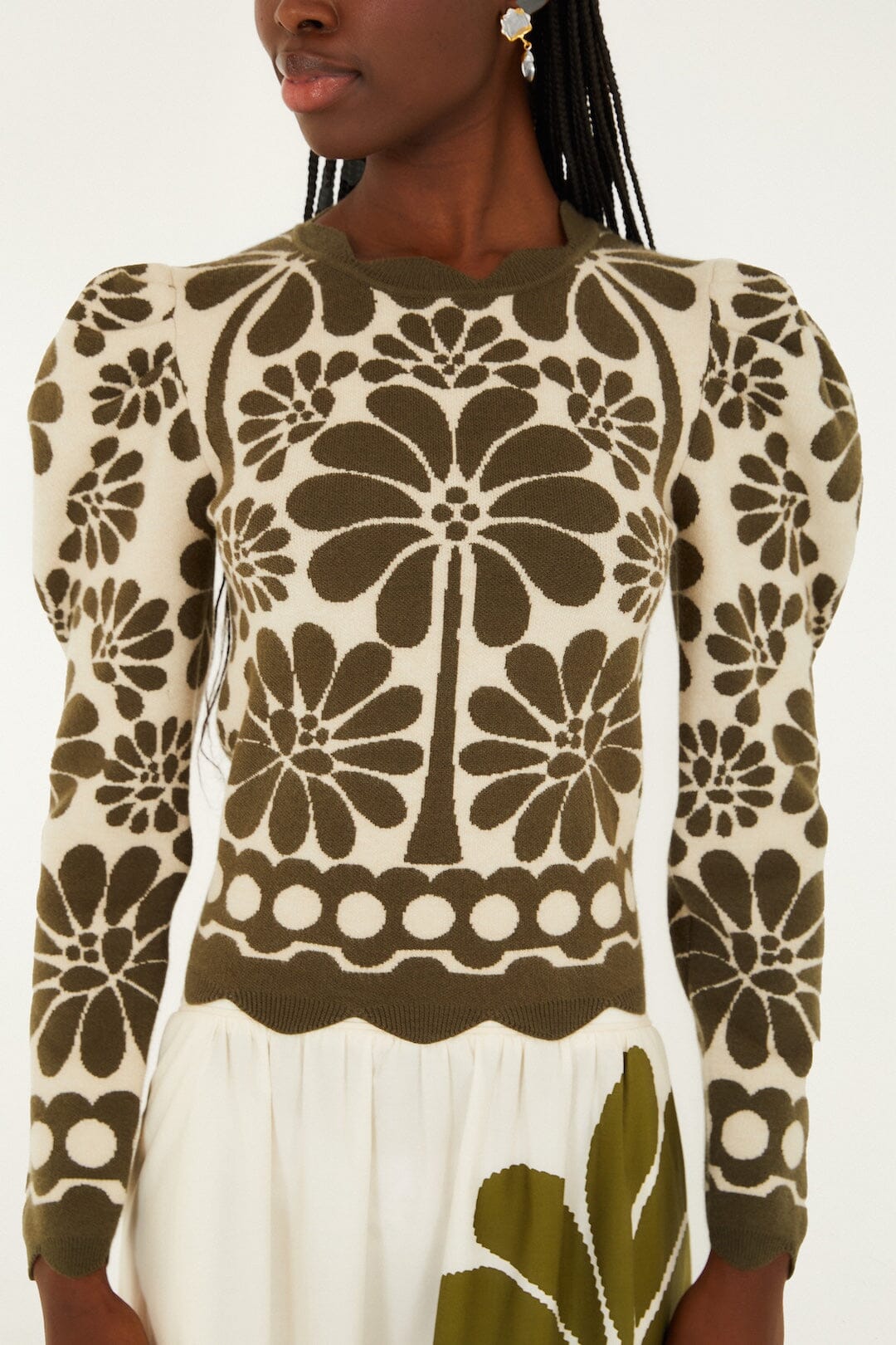 Rosalia Scarves Cream Maille - Rosalia Scarves Cream