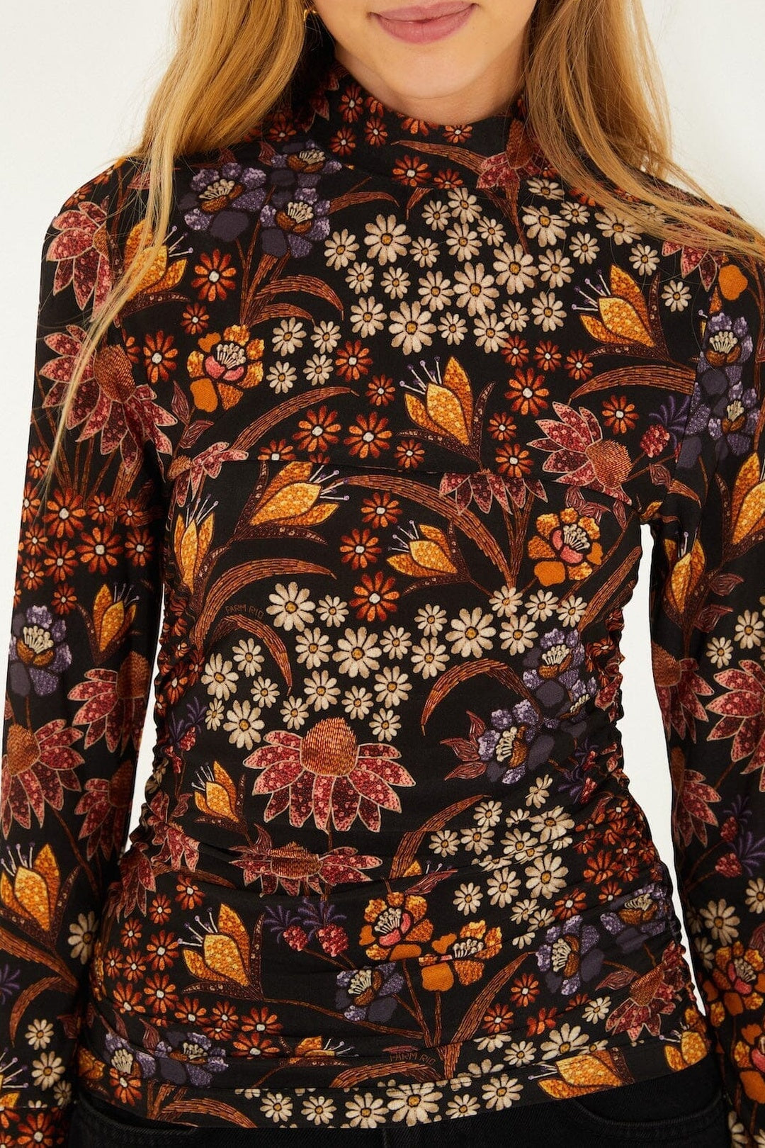 Blouse Lili imprimée - Noir