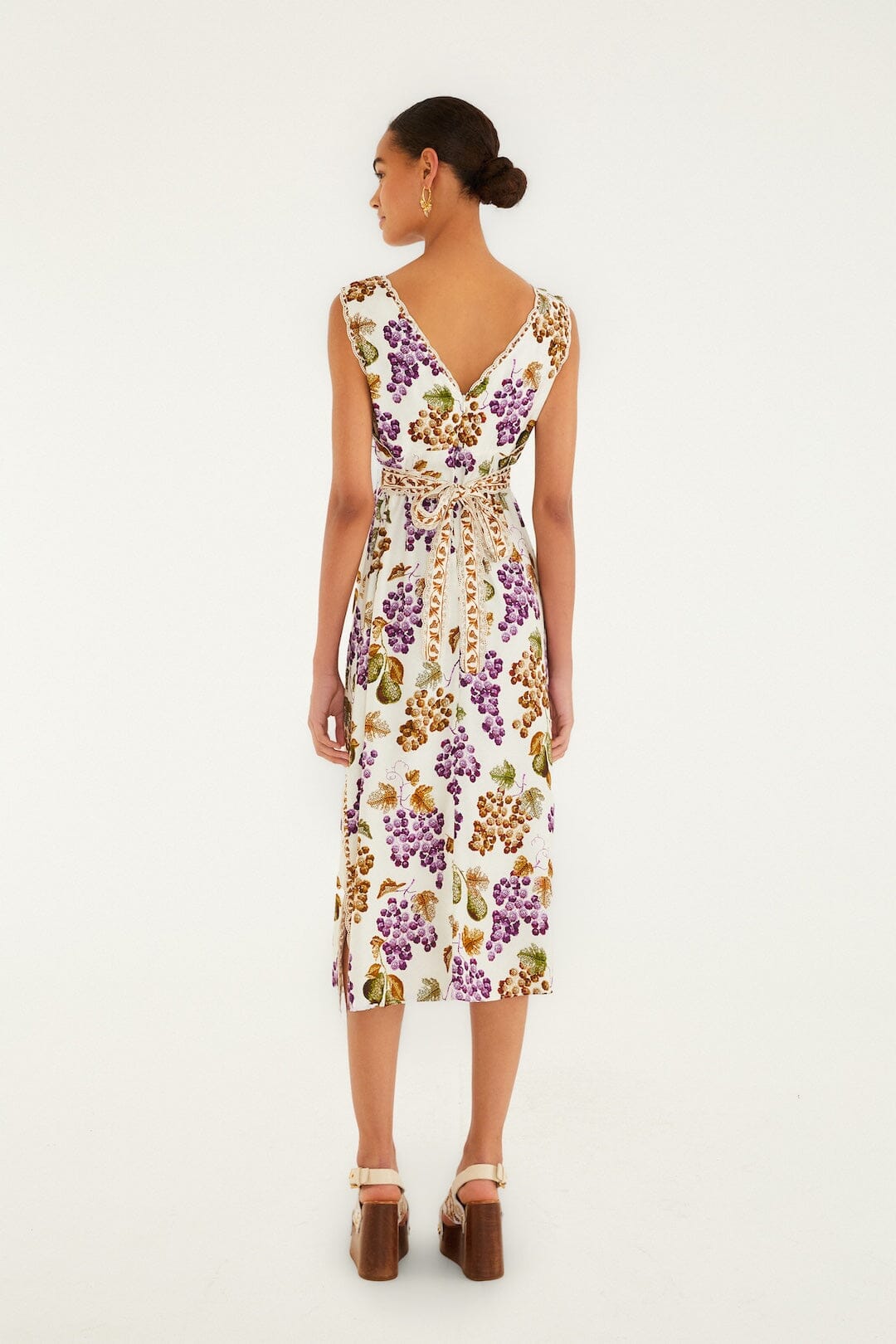 NEW_Grape Garden Cream Robes midi - Grape Garden Cream