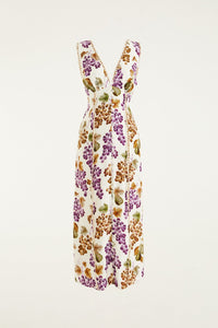 NEW_Grape Garden Cream Robes midi - Grape Garden Cream