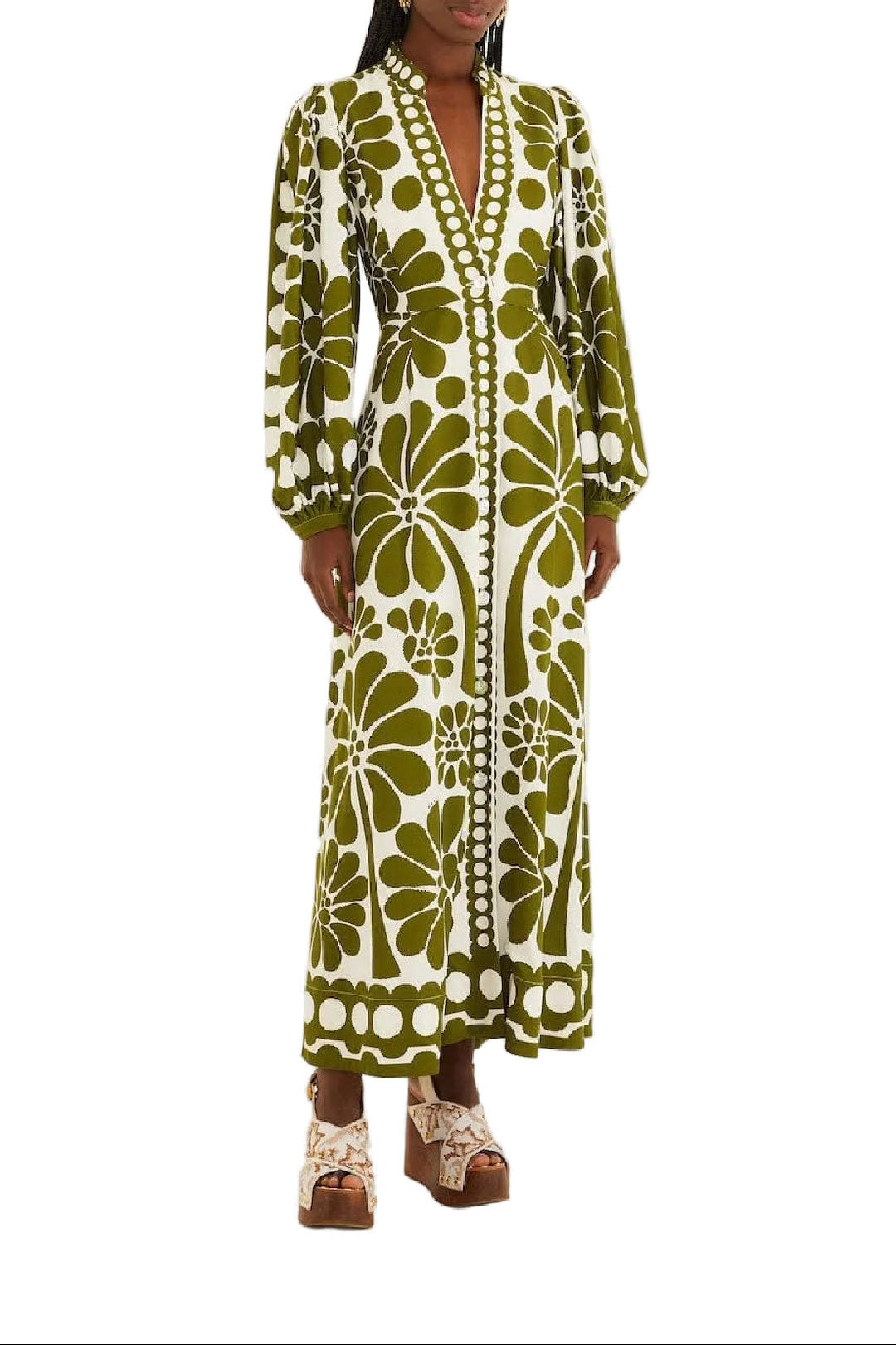 Robe midi Palermo - Vert