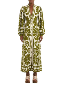 Robe midi Palermo - Vert