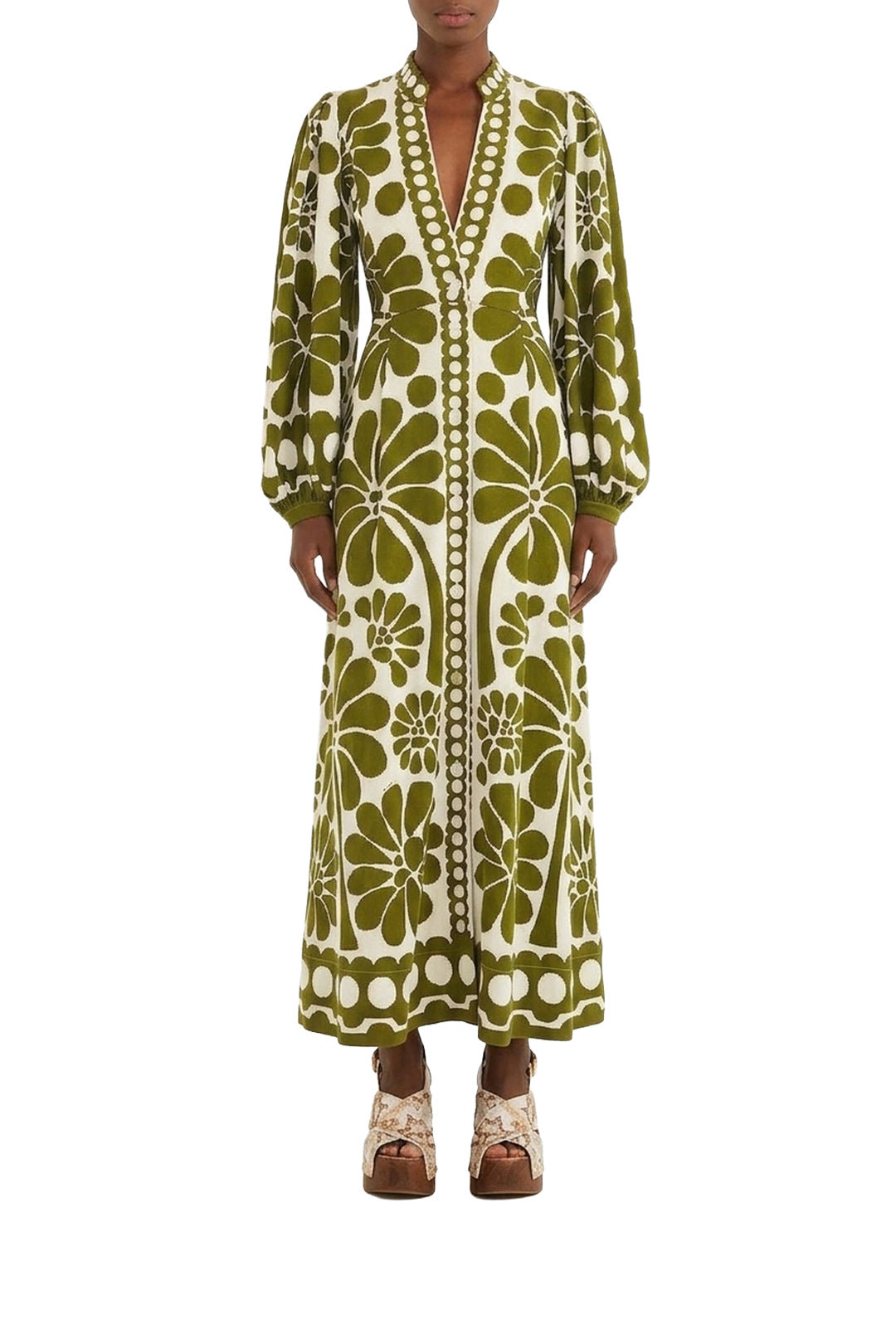 Robe midi Palermo - Vert