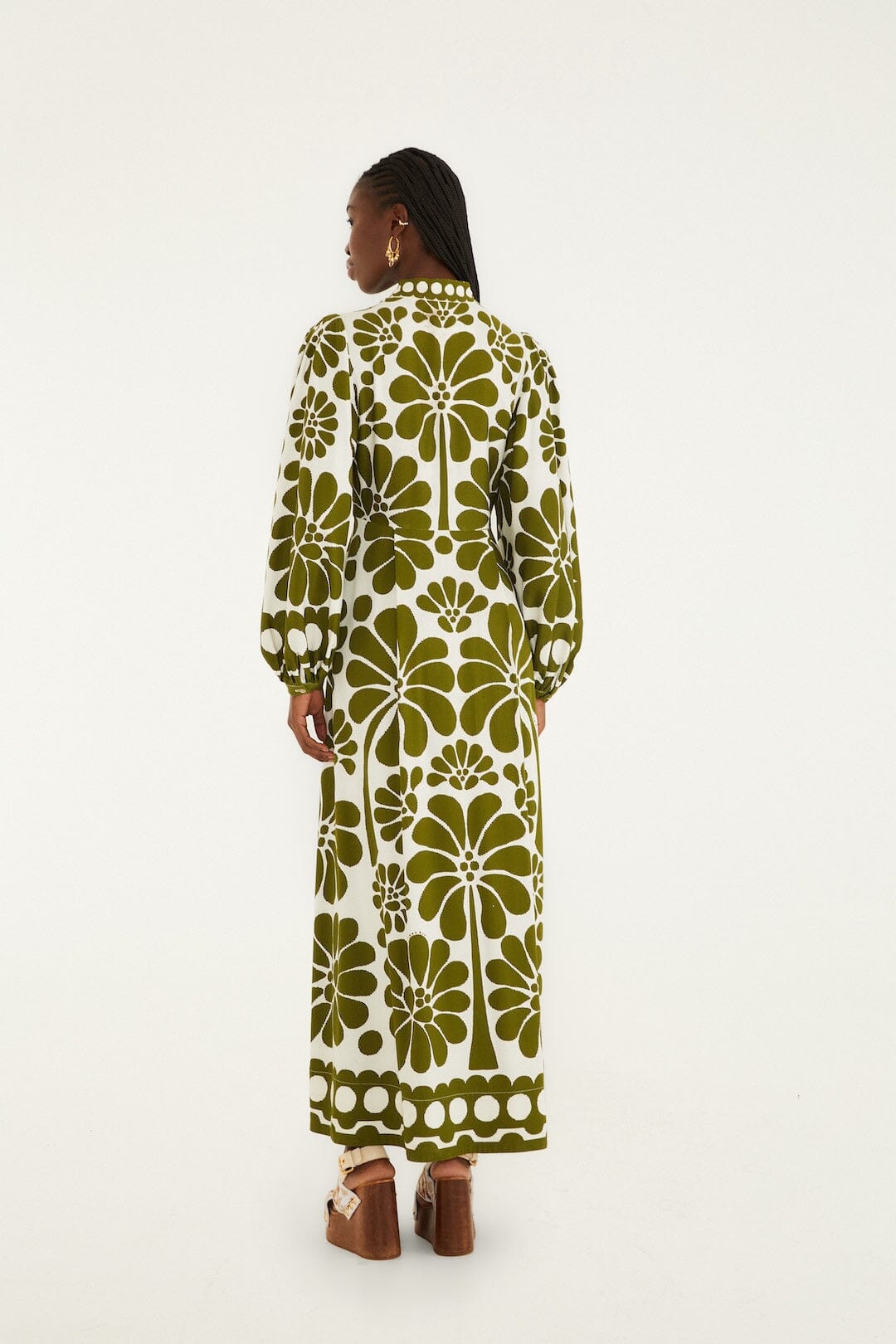 Robe midi Palermo - Vert