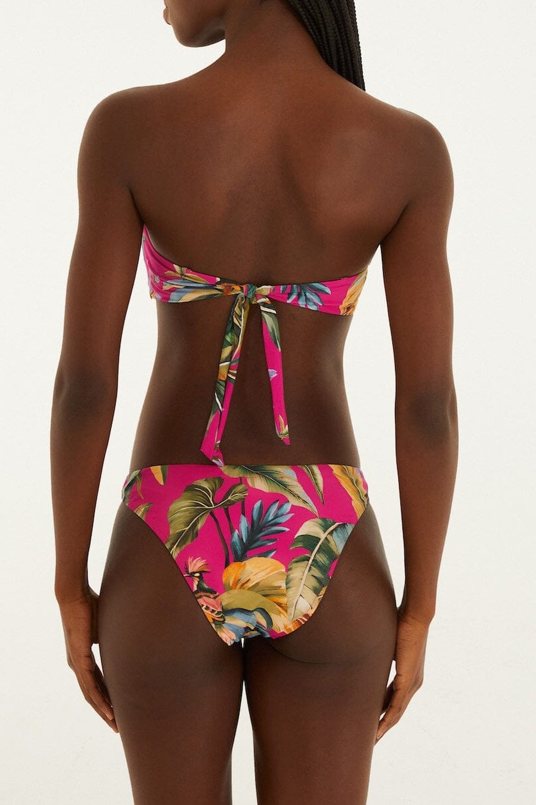 Haut de bikini bandeau Tropicalia - Beige
