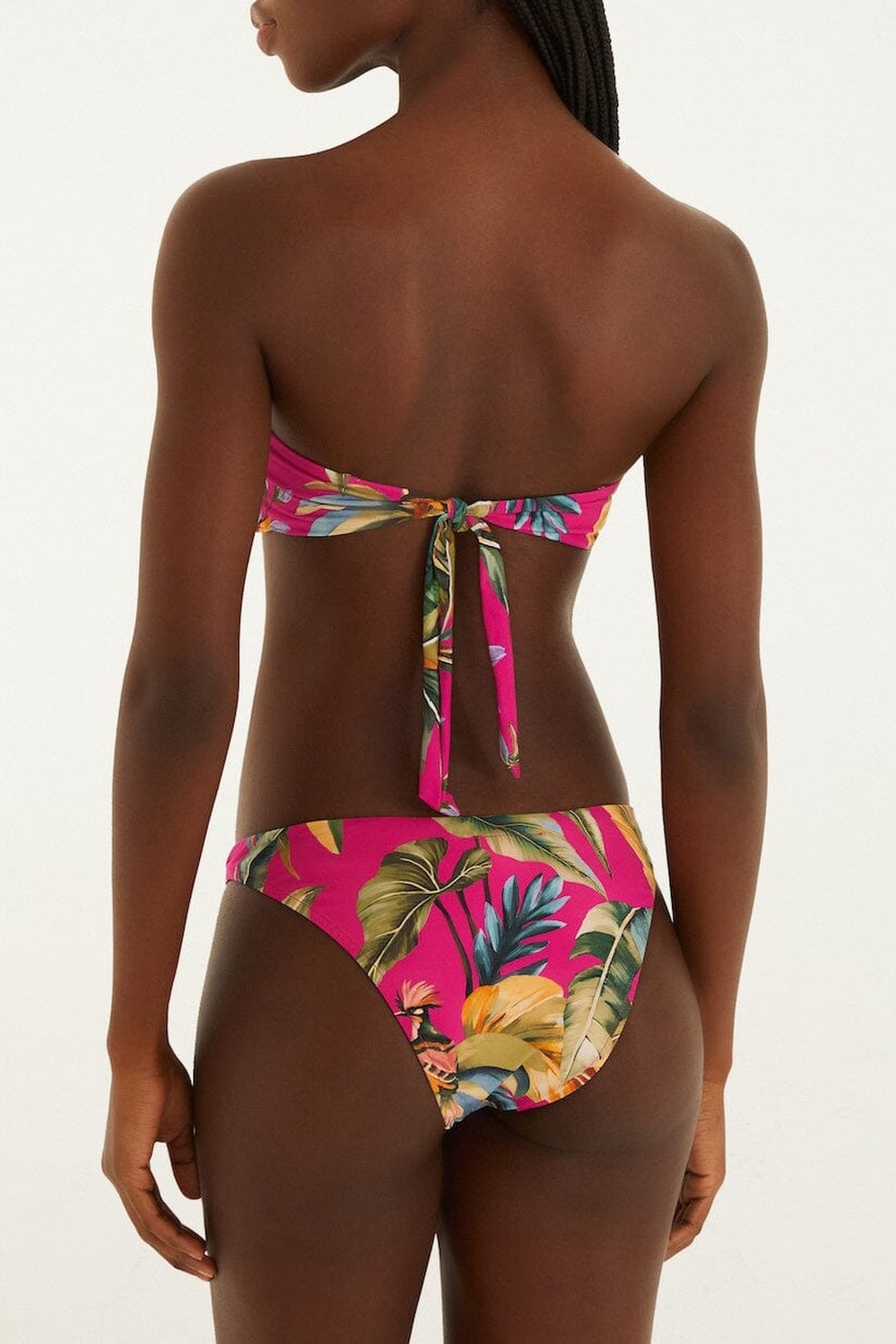Bas de bikini taille basse Tropicalia - Beige